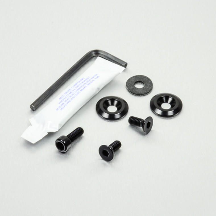 Aluminium Chain Guard & Rear Hugger Bolt Kit Black
