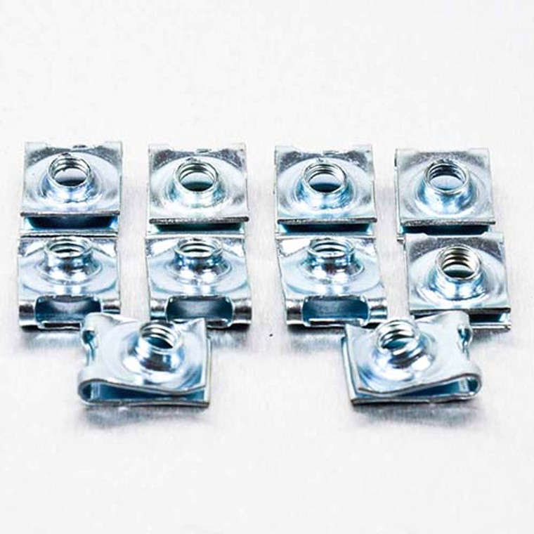 M5 Zinc Coated Steel Slide On Chimney Nut M15.7 x 12.6 x 9.3 Pack x10