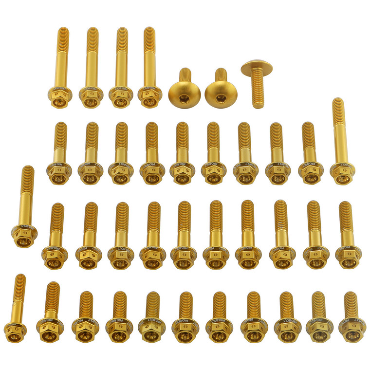 Aluminium Engine Kit Yamaha MT-09 / R9 / XSR900 Race Spec Etched Gold