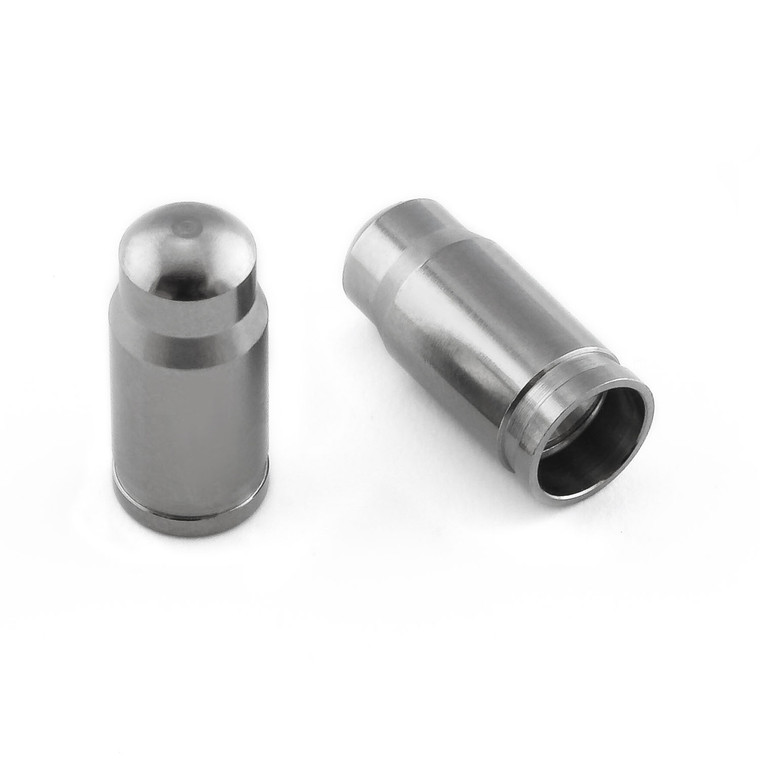 Titanium Dust Cap To Fit Presta Valves Pack x2