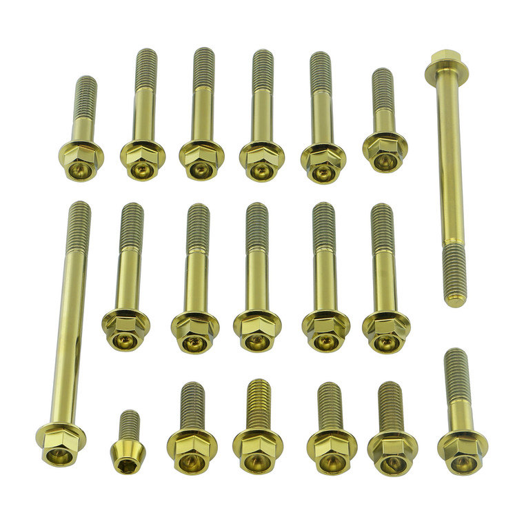 Titanium Engine Kit Suzuki GSX-R125 Flanged Hex Gold