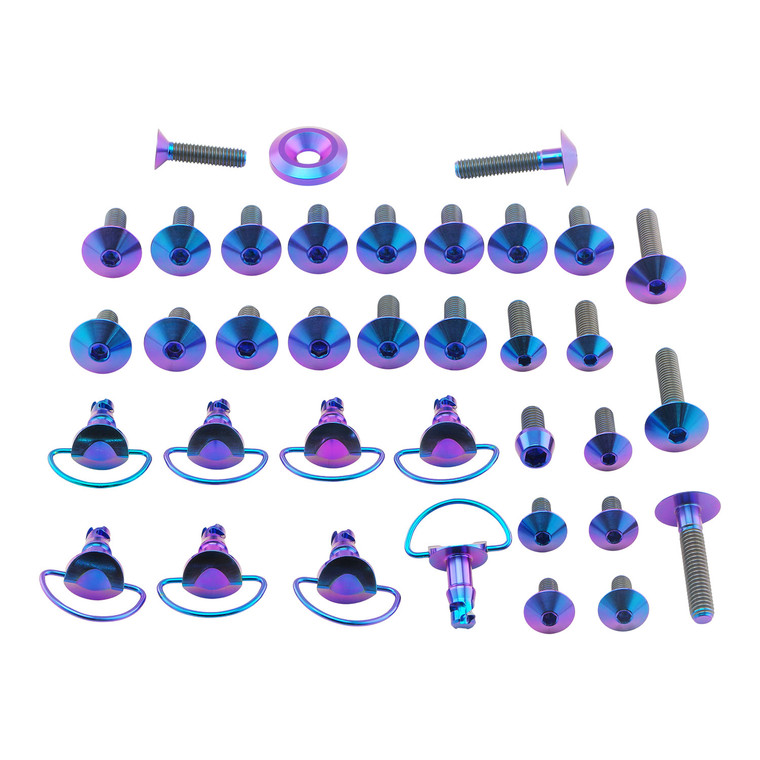 Titanium Fairing Kit Yamaha YZF1000 R1 Quick Release Purple Haze