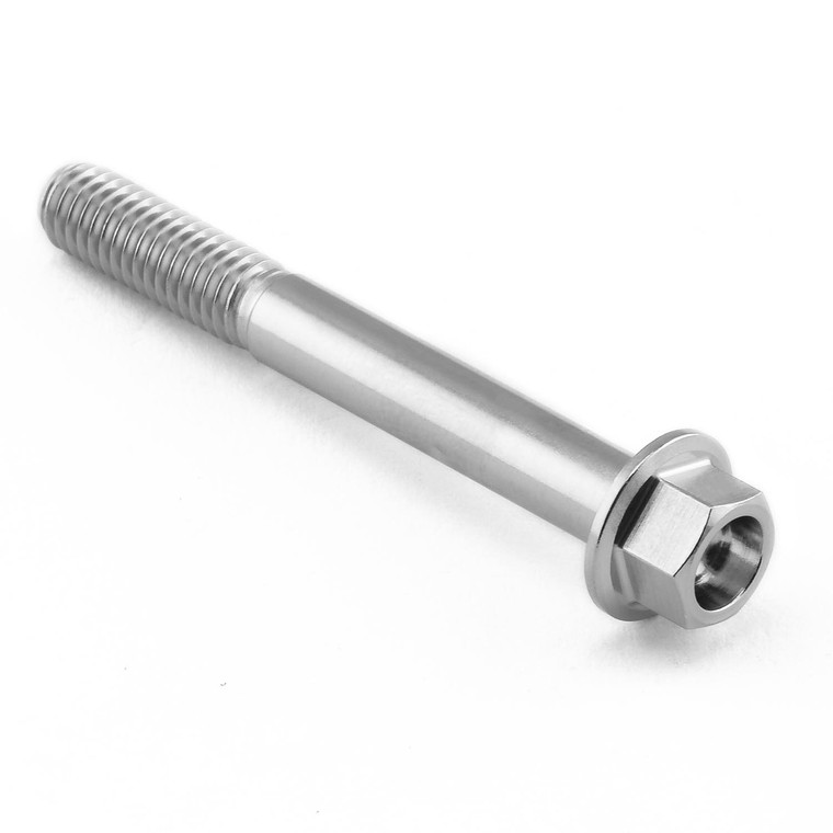 Stainless Steel Flanged Hex Head Bolt M6x(1.00mm)x50mm