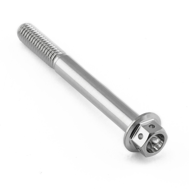 Stainless Steel Flanged Hex Head Bolt M6X(1.00mm)x55mm Race Spec Stainless Steel Flanged Hex Head Bolt M6X(1.00mm)x55mm Race Spec