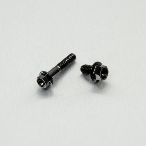 Titanium Reservoir Mount Bolt Kit Front Brake Black