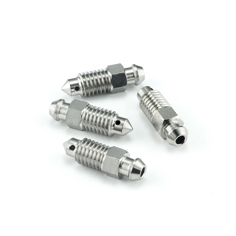 Stainless Steel Bleed Nipple M8x(1.25mm) Rear Brake Caliper Pack x4 Stainless Steel Bleed Nipple M8x(1.25mm) Rear Brake Caliper Pack x4