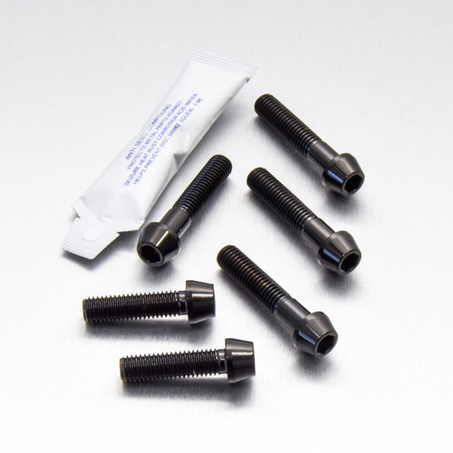 Stainless Steel Top & Bottom Yoke Pinch Set Black