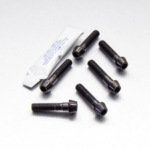 Stainless Steel Top & Bottom Yoke Pinch Set Black