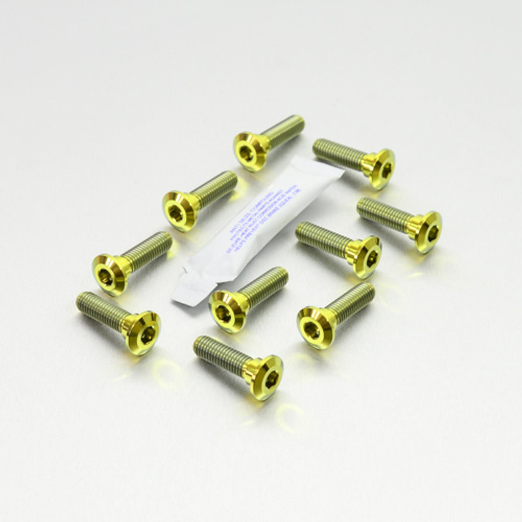 セレクト T Titanium Flanged Axle Nut M24x(1.50mm) Castellated Drilled