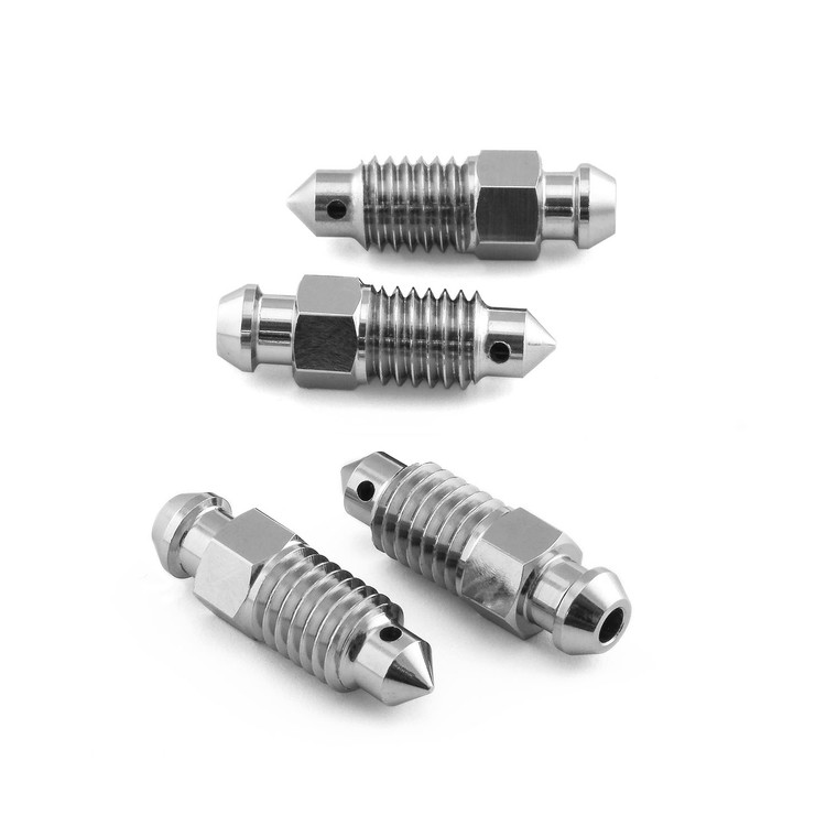 Titanium Bleed Nipple M8x(1.25mm) Rear Brake Caliper Pack x4