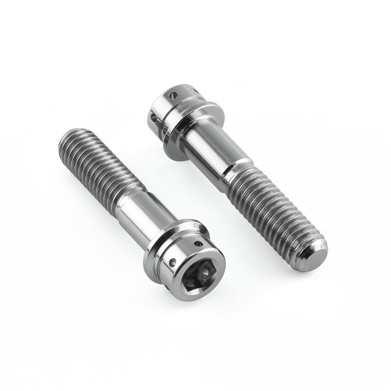 Titanium Clip-On / Handle Bar Mount Bolt Kit Flanged Socket Cap Race Spec