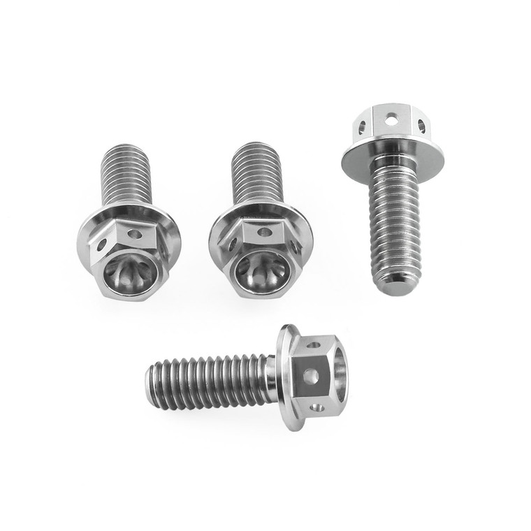Titanium Disc Bolt M6x15mm Race Spec Pack x4 Rear