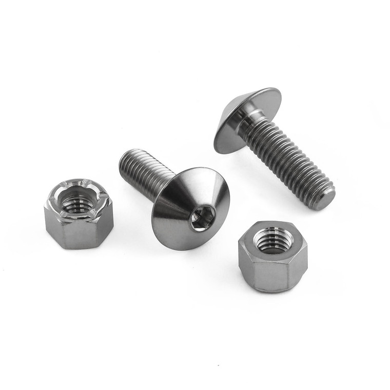 Titanium Number Plate Bolt Kit