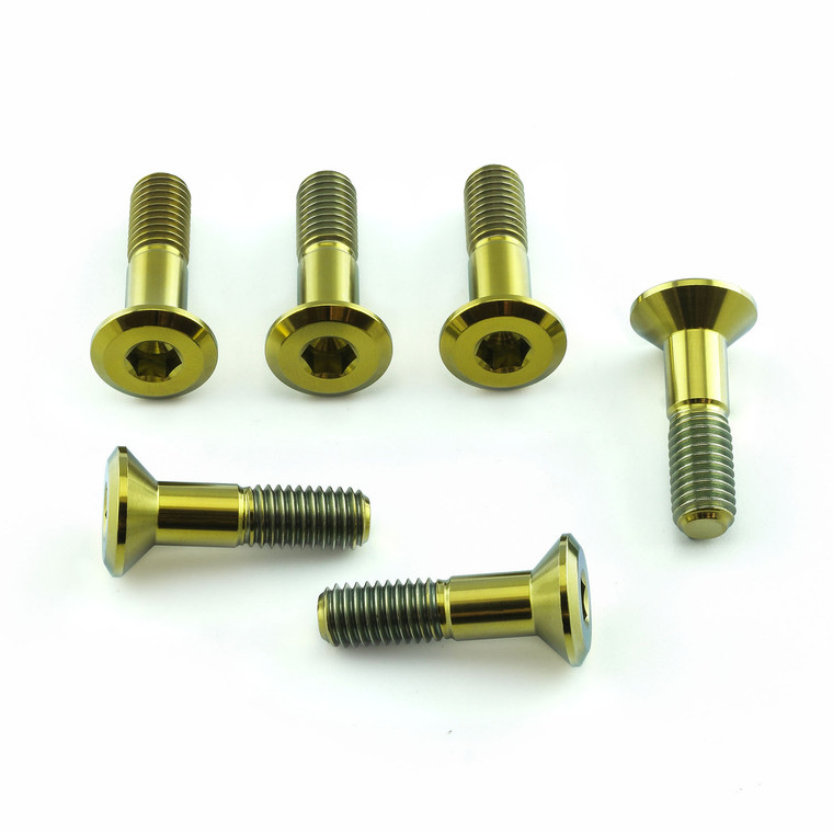 Nickel Rear Sprocket Bolts Kawasaki KX KXF 80 85 125 250 KXF250 - Foto 2