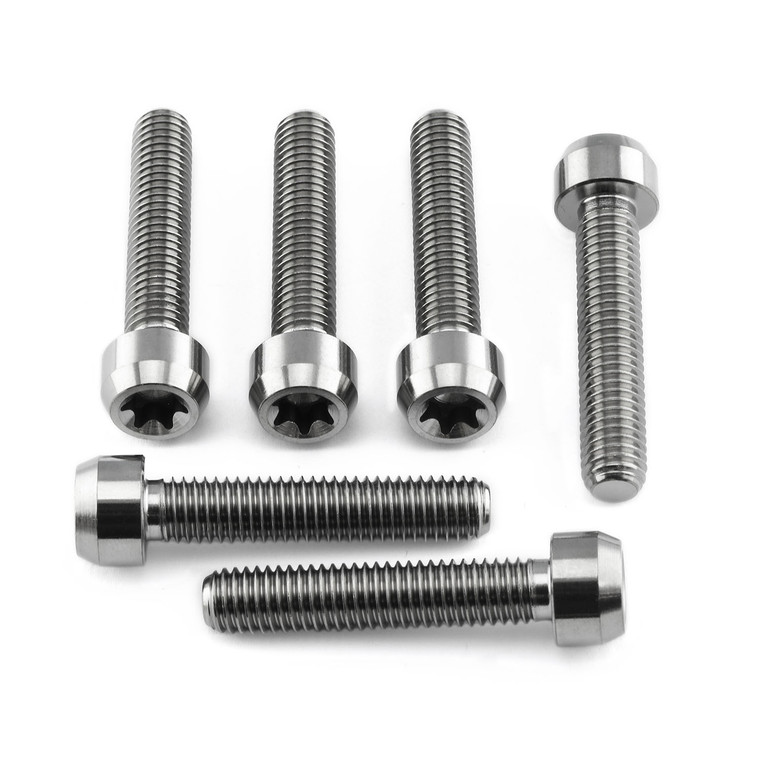 Titanium Top & Bottom Clamp Yoke Pinch Kit Torx Drive