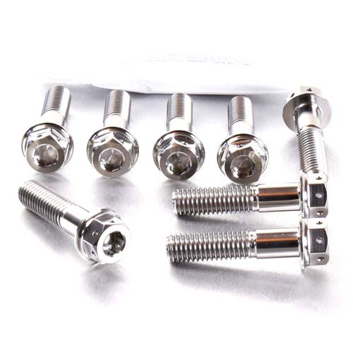 Titanium Top & Bottom Clamp Yoke Pinch Kit DualDrive