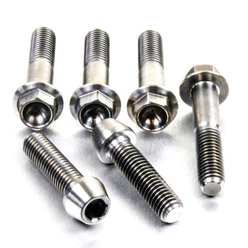 Titanium Top & Bottom Clamp Yoke Pinch Kit