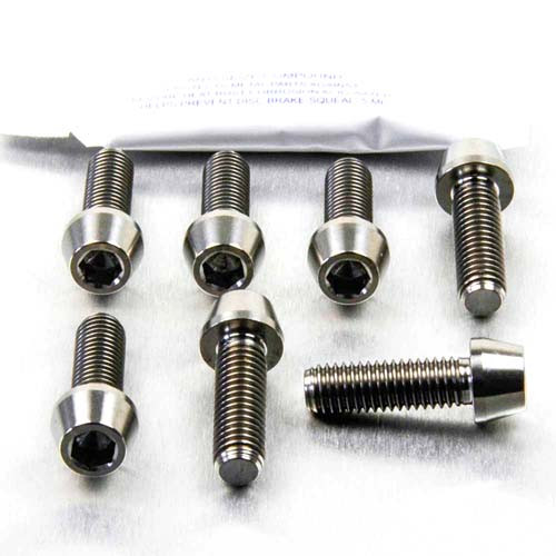 Titanium Top & Bottom Clamp Yoke Pinch Kit