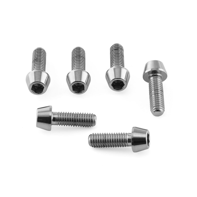 Stainless Steel Stem Bolt Kit M5x(0.80mm)x15mm Tapered Socket Cap Stainless Steel Stem Bolt Kit M5x(0.80mm)x15mm Tapered Socket Cap