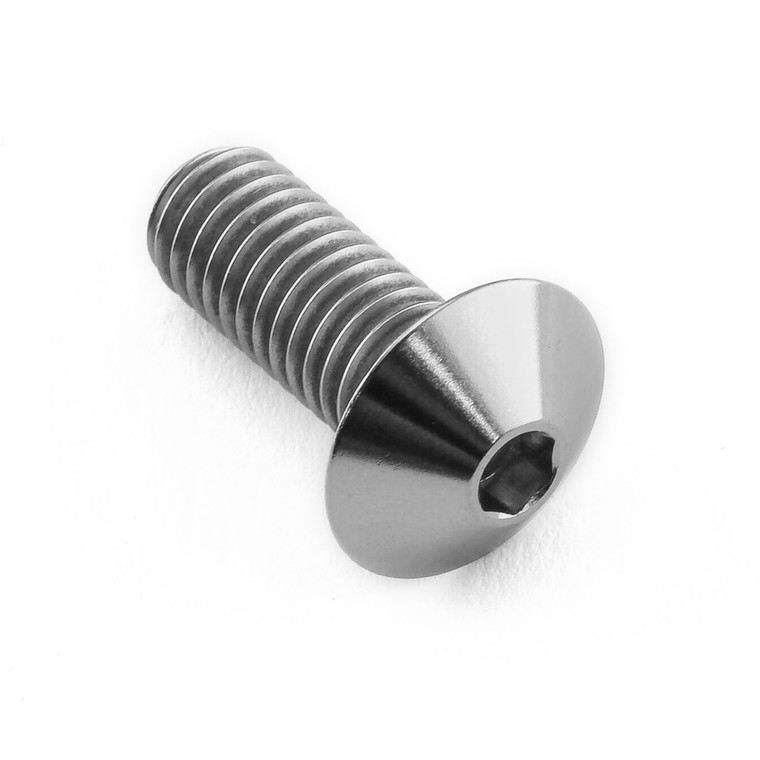 Titanium Dome Head Bolt M6x(1.00mm)x16mm (12mm O/D)