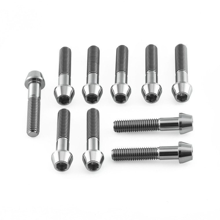 Titanium Top & Bottom Clamp Yoke Pinch Kit