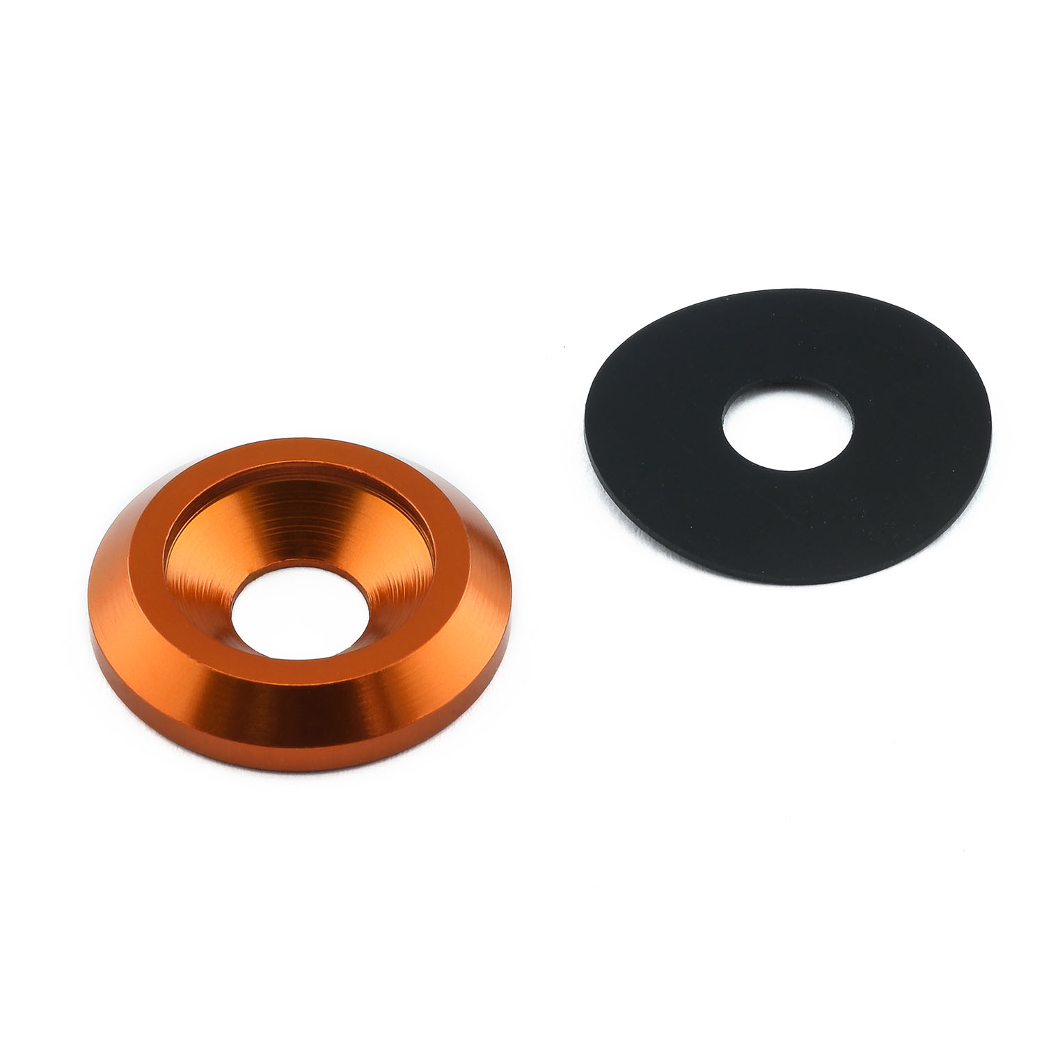 5-Piece M8 Countersunk Carbon Fiber Washers - Metric, 40mm OD, Lightweight & Durable