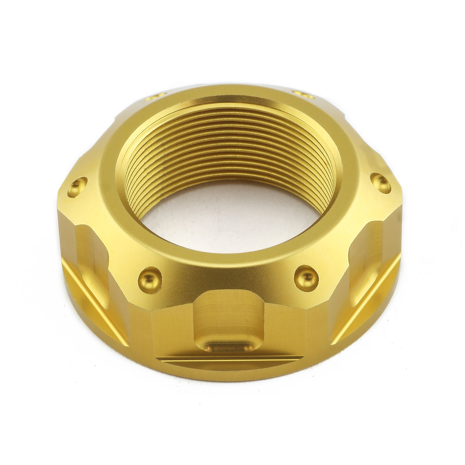 Aluminium Flanged Top Yoke Nut M25x(1.00mm) (Open) | Pro-Bolt