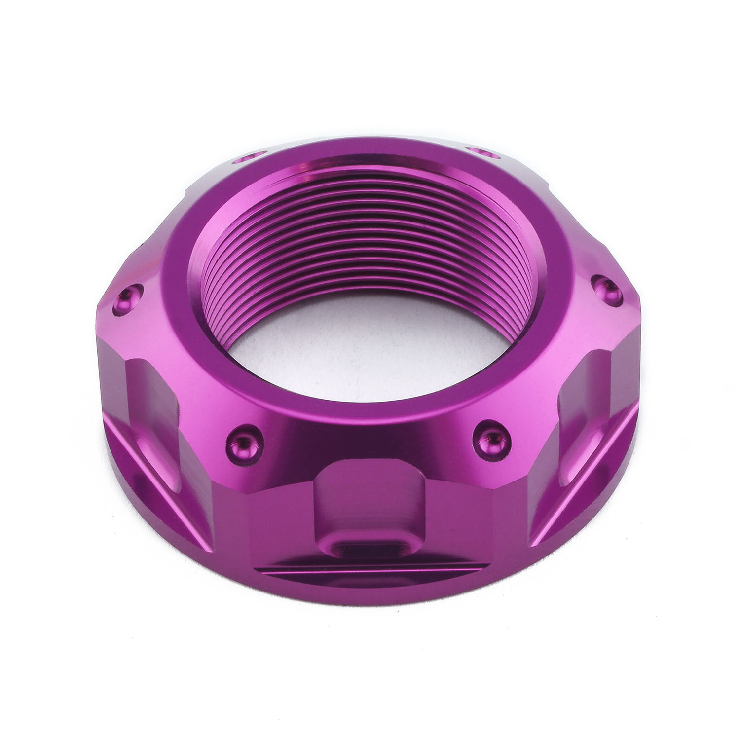 Aluminium Flanged Top Yoke Nut M25x(1.00mm) (Open) | Pro-Bolt