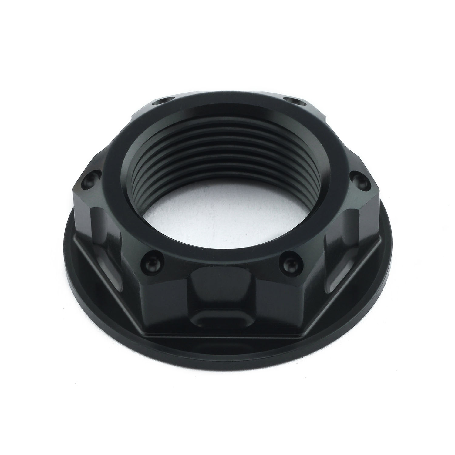 Aluminium Flanged Top Yoke Nut M24x(1.50mm) (Open) | Pro-Bolt