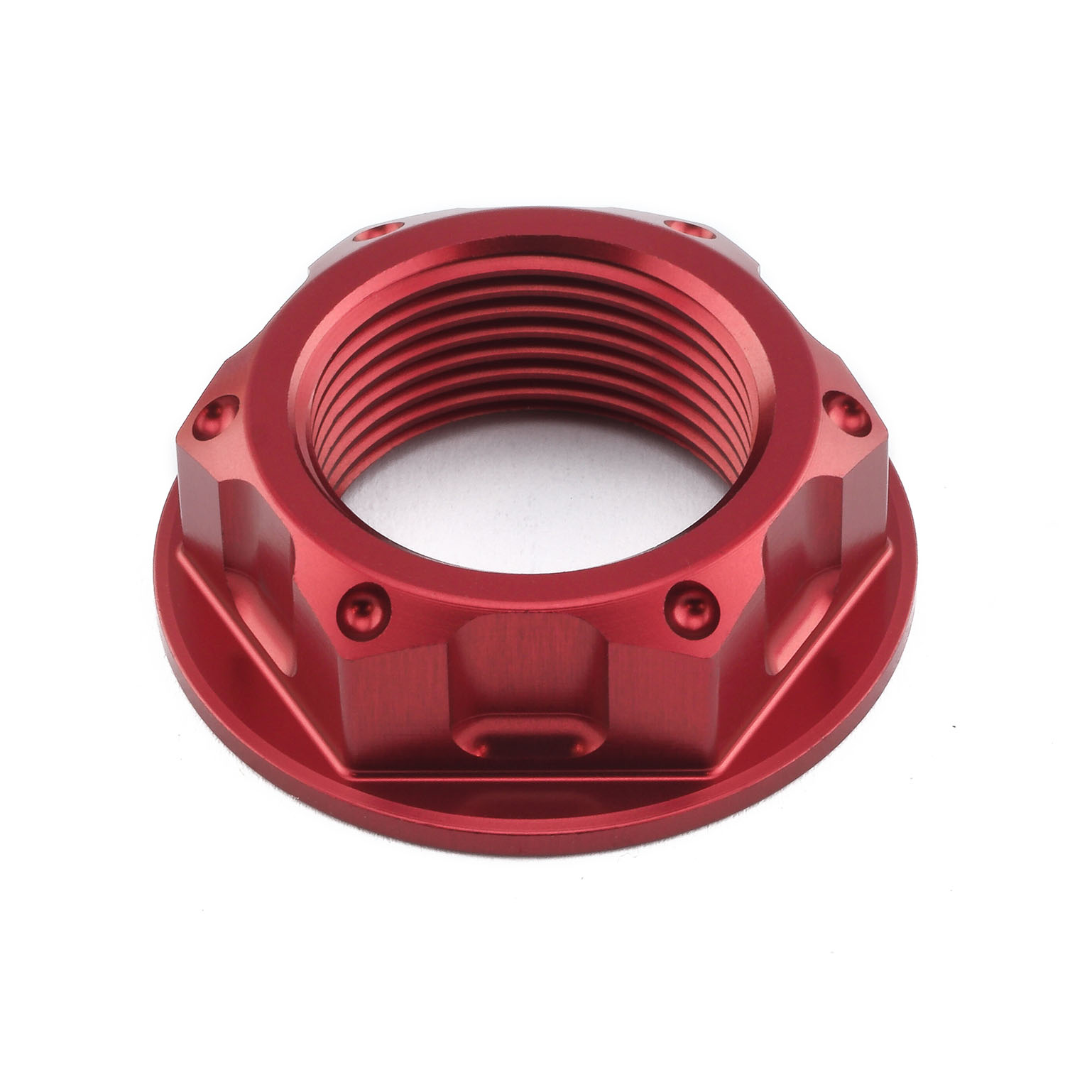 Aluminium Flanged Top Yoke Nut M24x(1.50mm) (Open) | Pro-Bolt