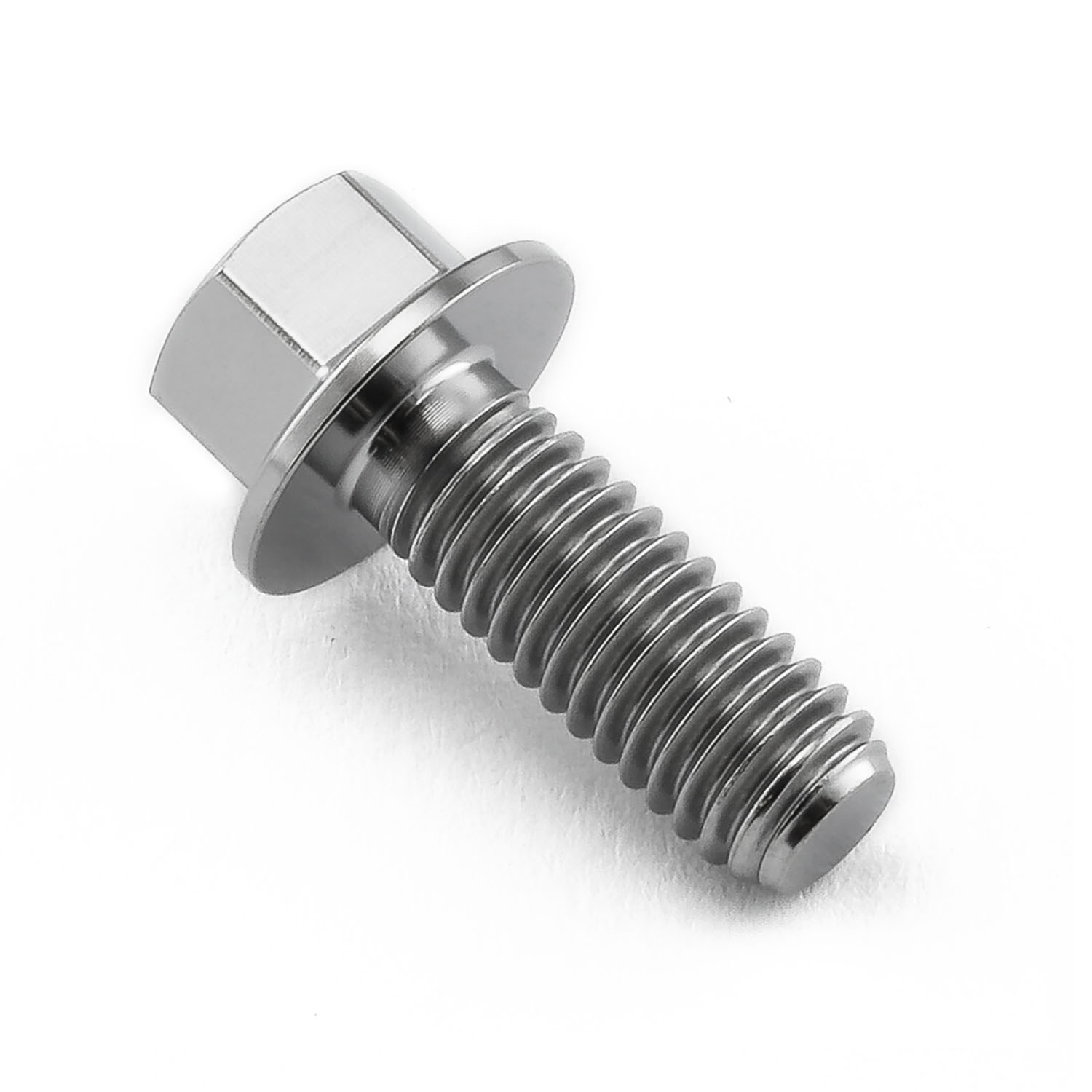 Titanium Flanged Hex Head Bolt M6x(1.00mm)x16mm | Pro-Bolt Titanium Flanged Hex Head Bolt M6x(1.00mm)x16mm | Pro-Bolt