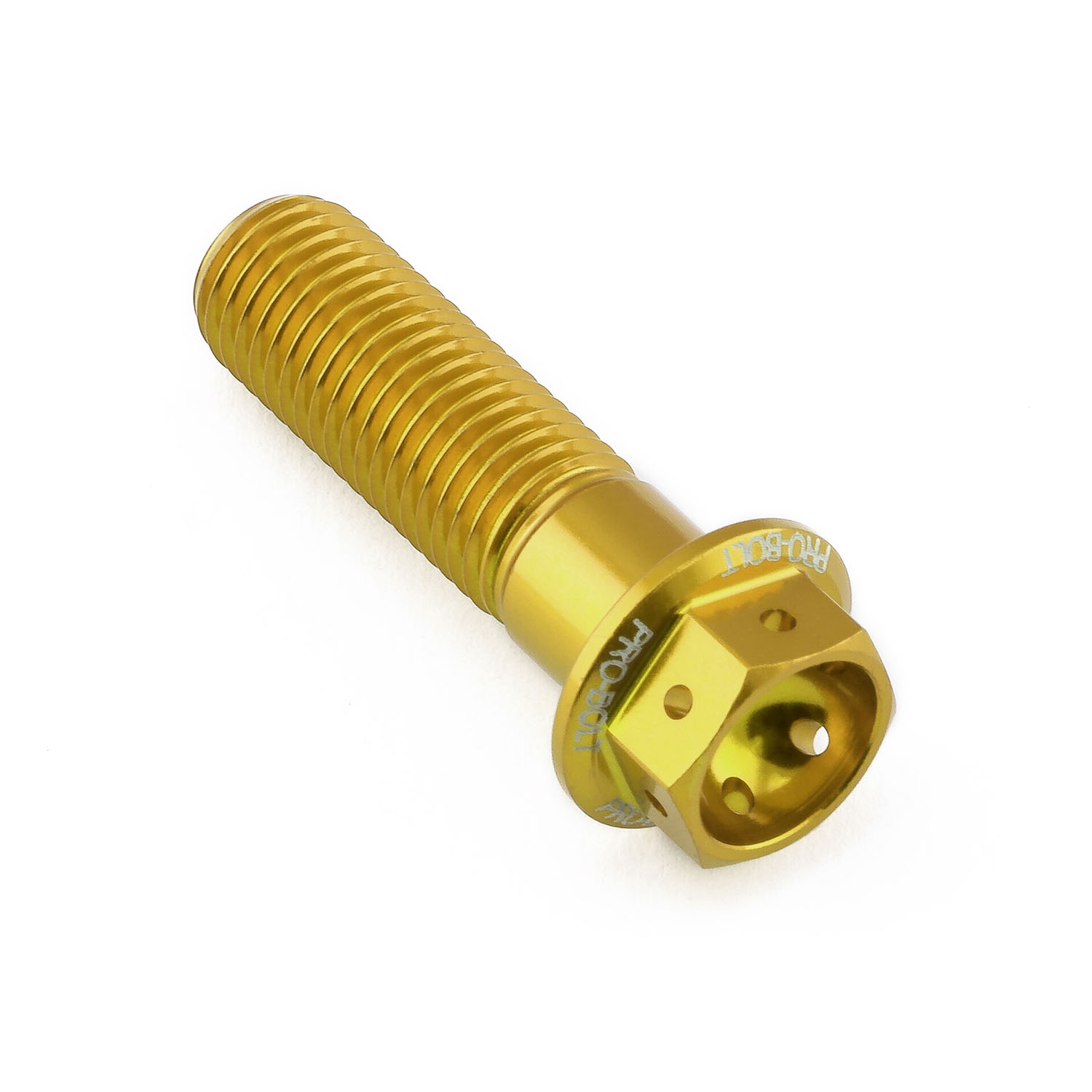 Aluminium Flanged Hex Head Bolt M10x(1.25mm)x35mm Race Spec Etched