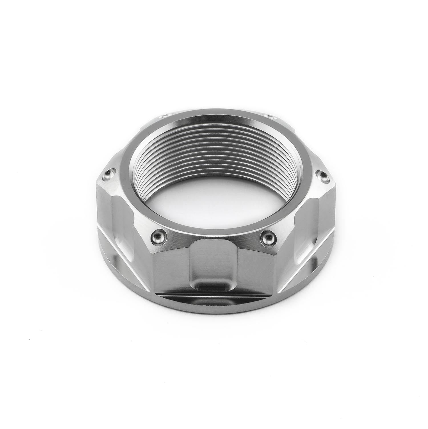 Titanium Yoke Nut Open Flanged M28x(1.00mm) | Pro-Bolt
