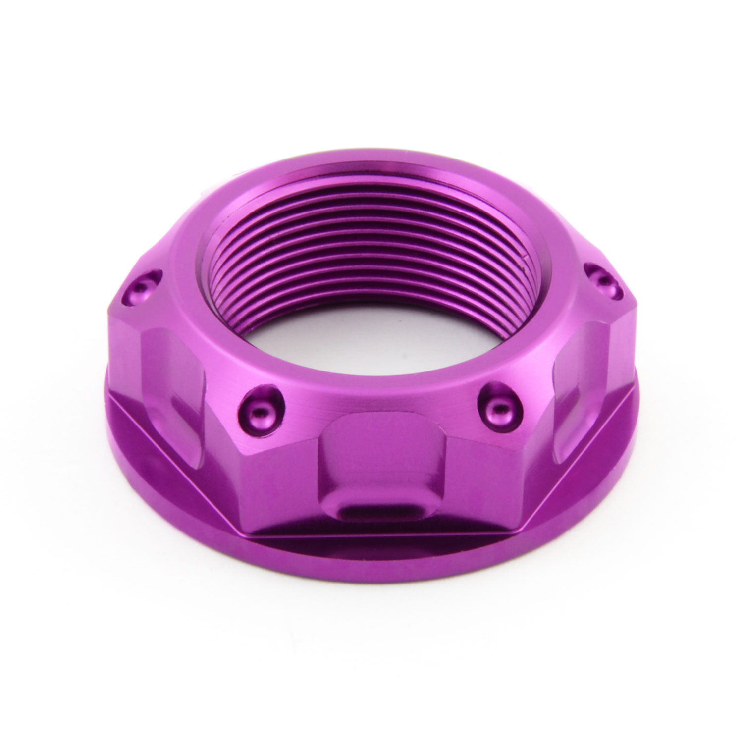 やむやむ22 Aluminium Flanged Top Yoke Nut M22x(1.00mm) Open | Pro-Bolt