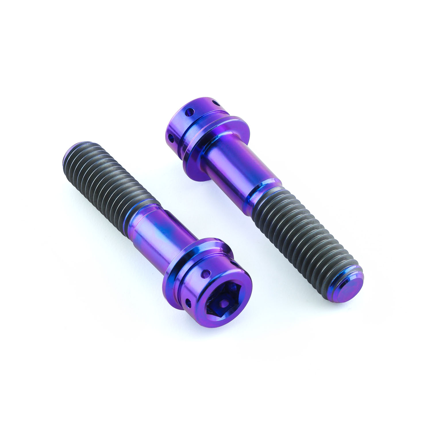 シューズ UncleT Titanium Front Axle Pinch Bolt Kit Flanged Socket Cap Race Spec