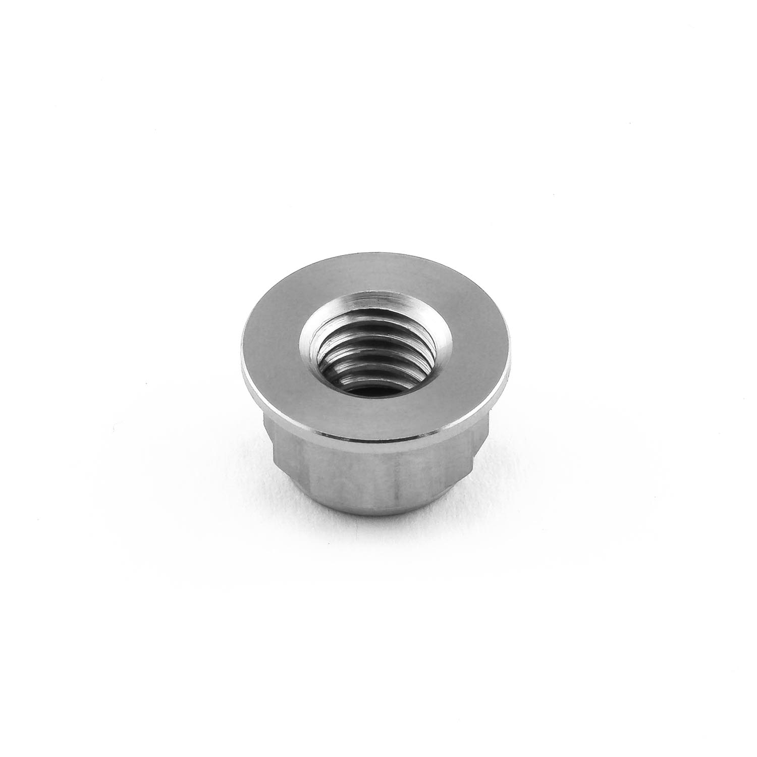Titanium Flanged Metal Lock Nut Bi-Hex M8x(1.25mm) | Pro-Bolt