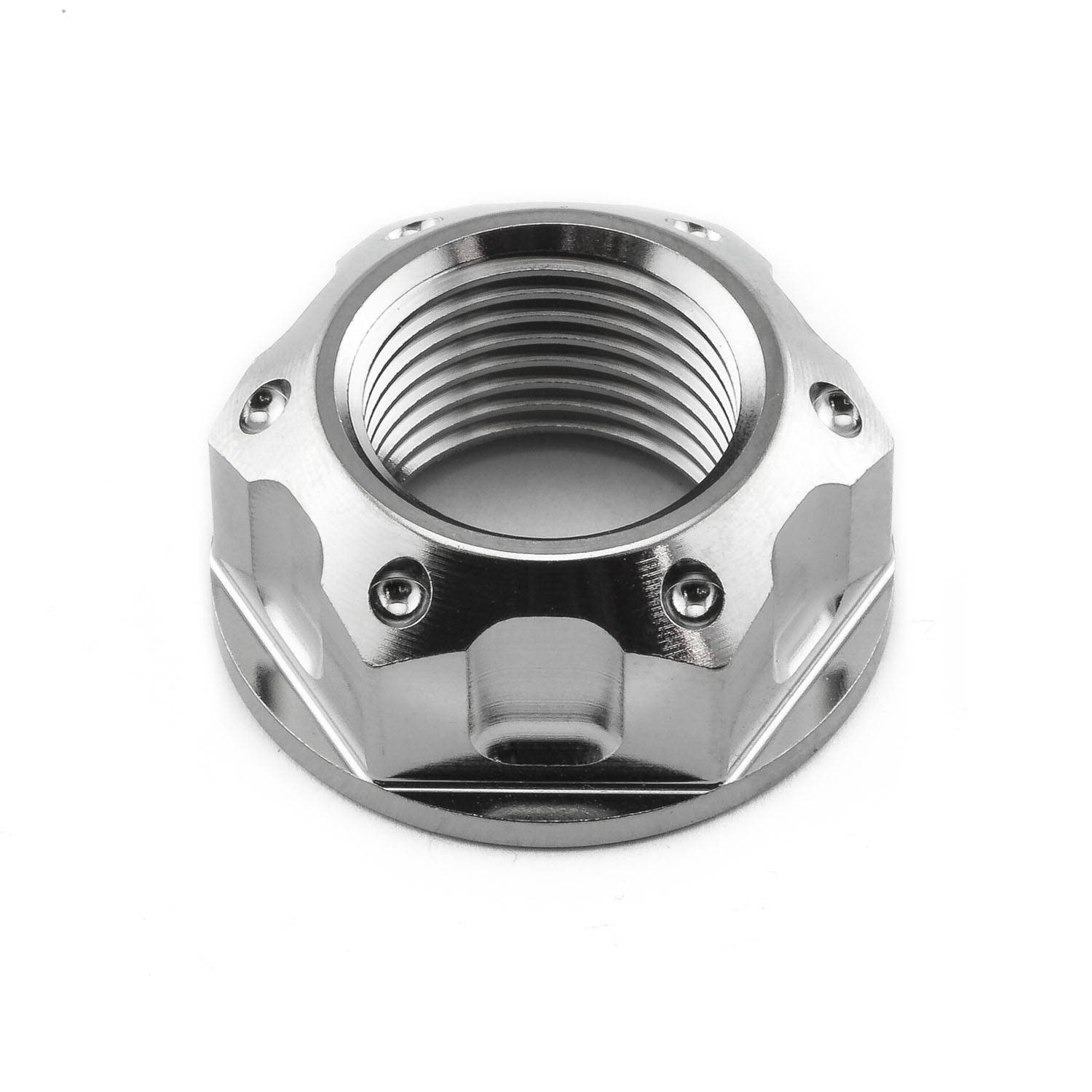 Titanium Flanged Axle Nut M18x(1.50mm) Rear Wheel | Pro-Bolt