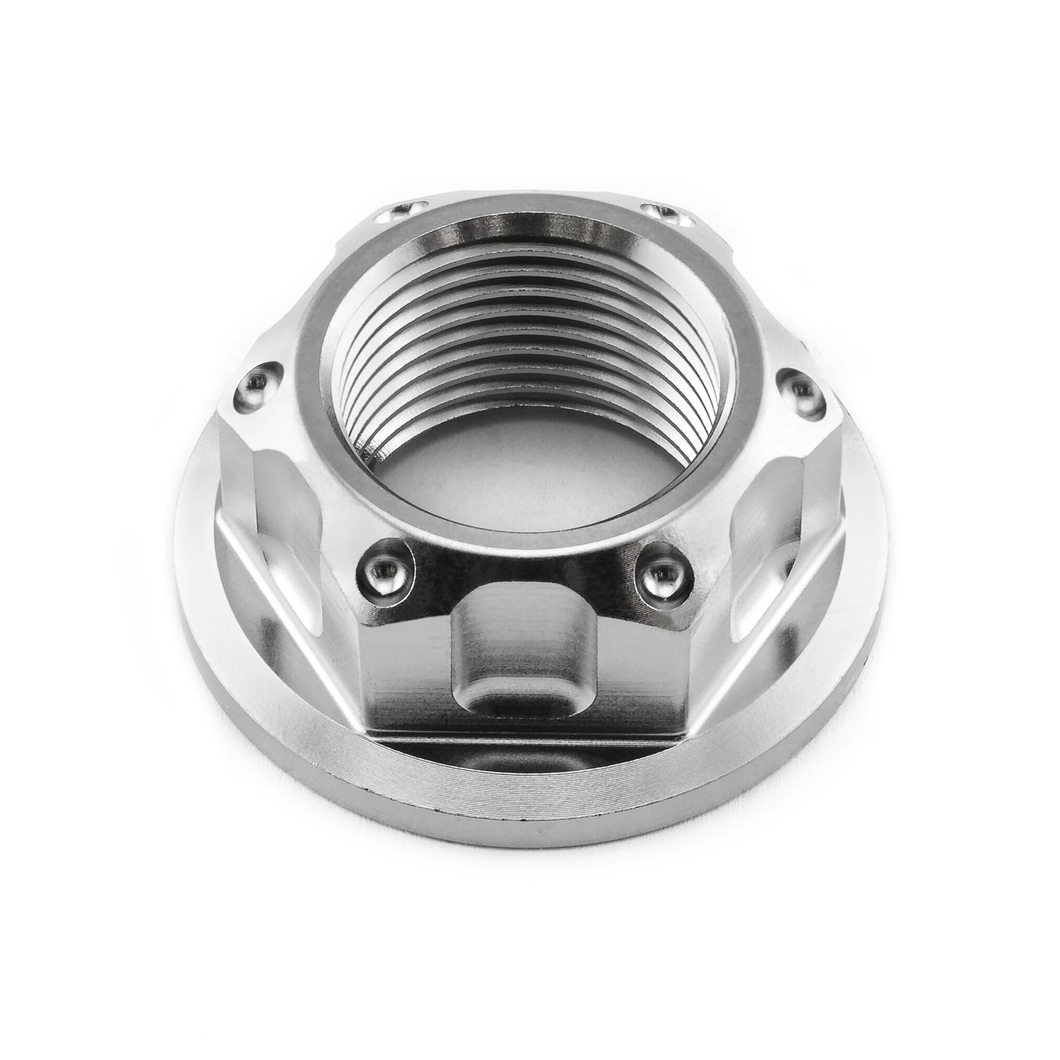 Titanium Flanged Axle Nut M20x(1.50mm) Front Wheel | Pro-Bolt