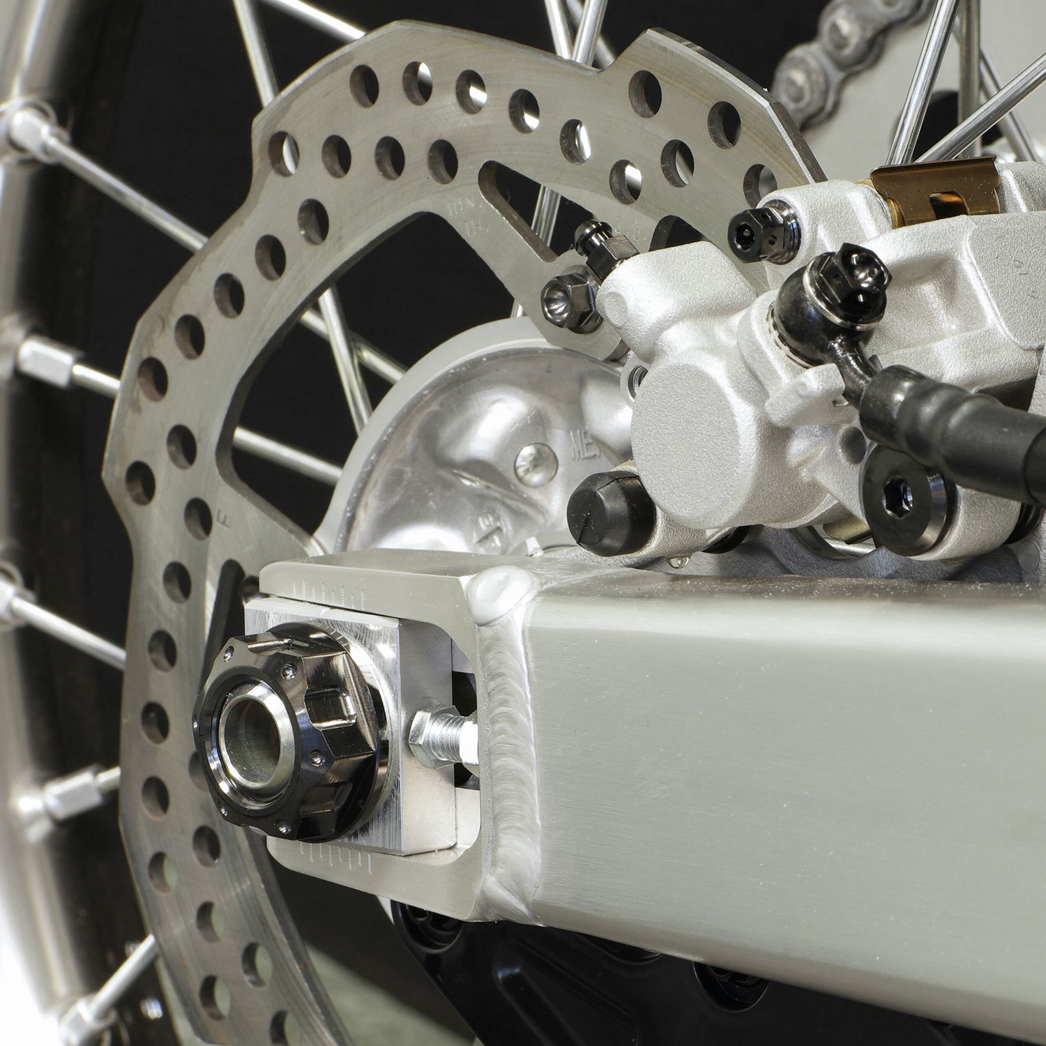 Titanium Flanged Axle Nut M22x(1.50mm) Rear Wheel | Pro-Bolt