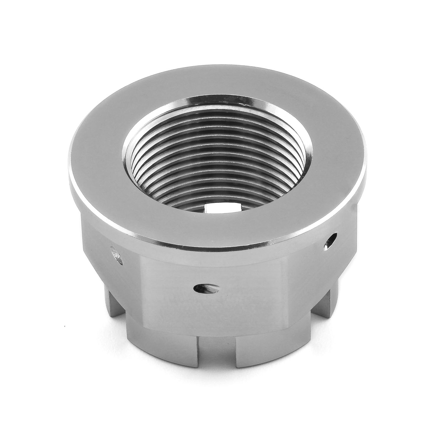 アブソリュート15P Titanium Flanged Axle Nut M24x(1.50mm) Castellated Drilled