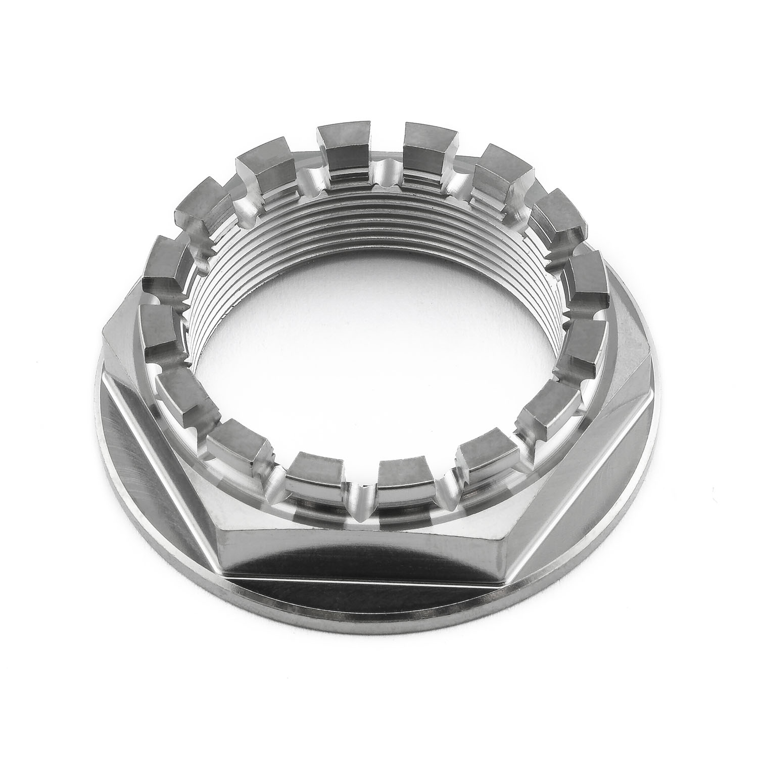 Titanium Flanged Axle Nut M33x(1.25mm) Rear Wheel | Pro-Bolt