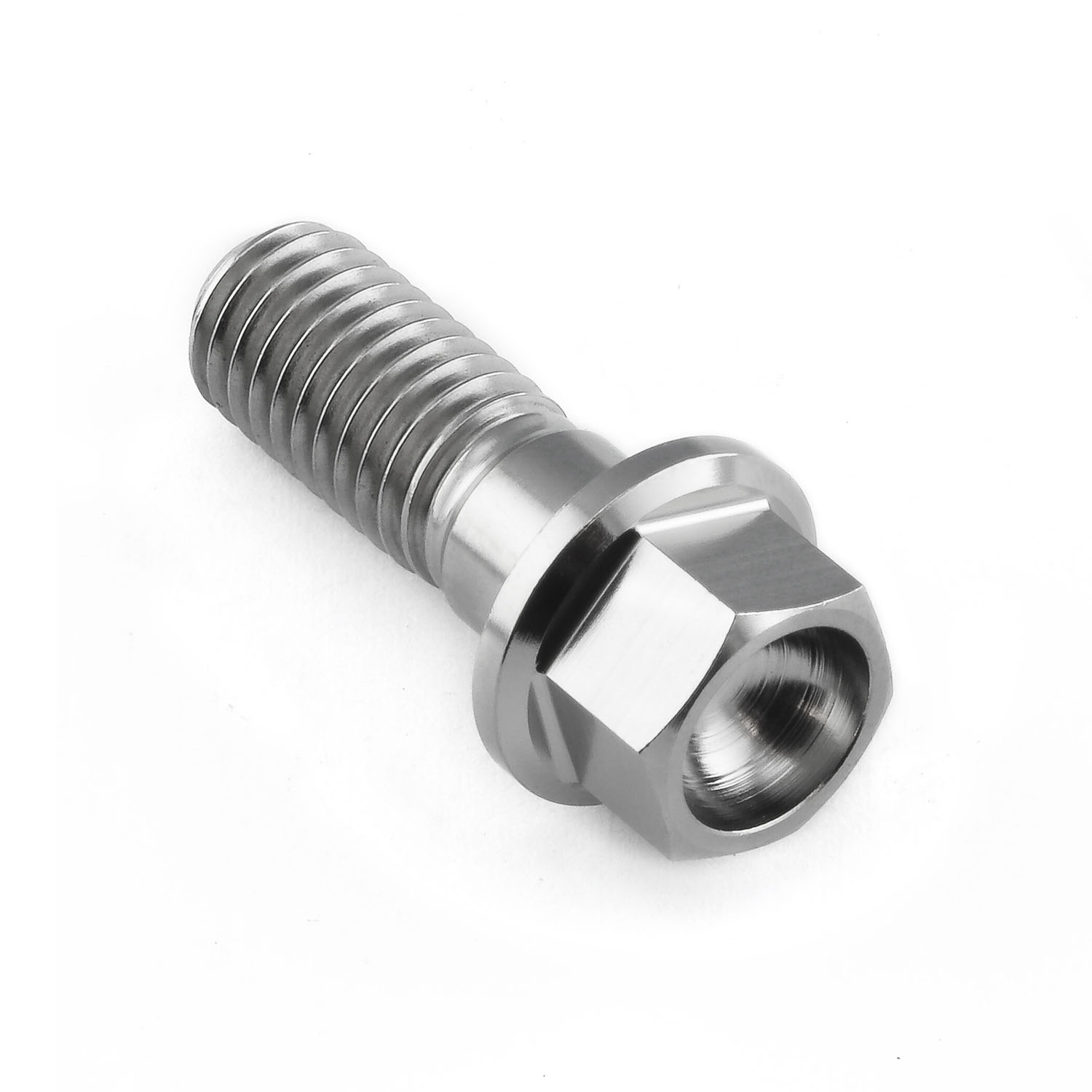 Titanium Hex Head Bolt M8x22mm - 6mm shank - 14mm flange | Pro-Bolt