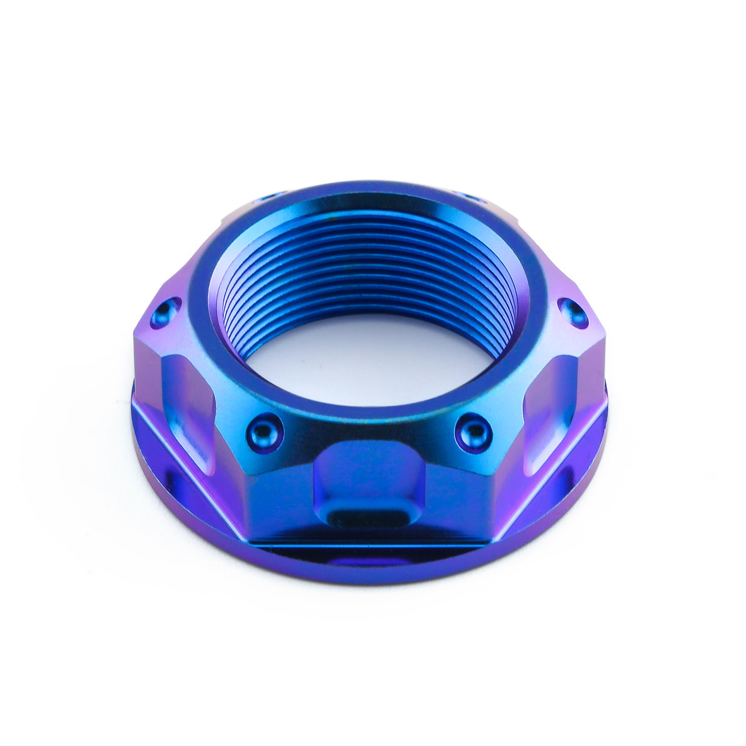Titanium Yoke Nut Open Flanged M22x(1.00mm) | Pro-Bolt