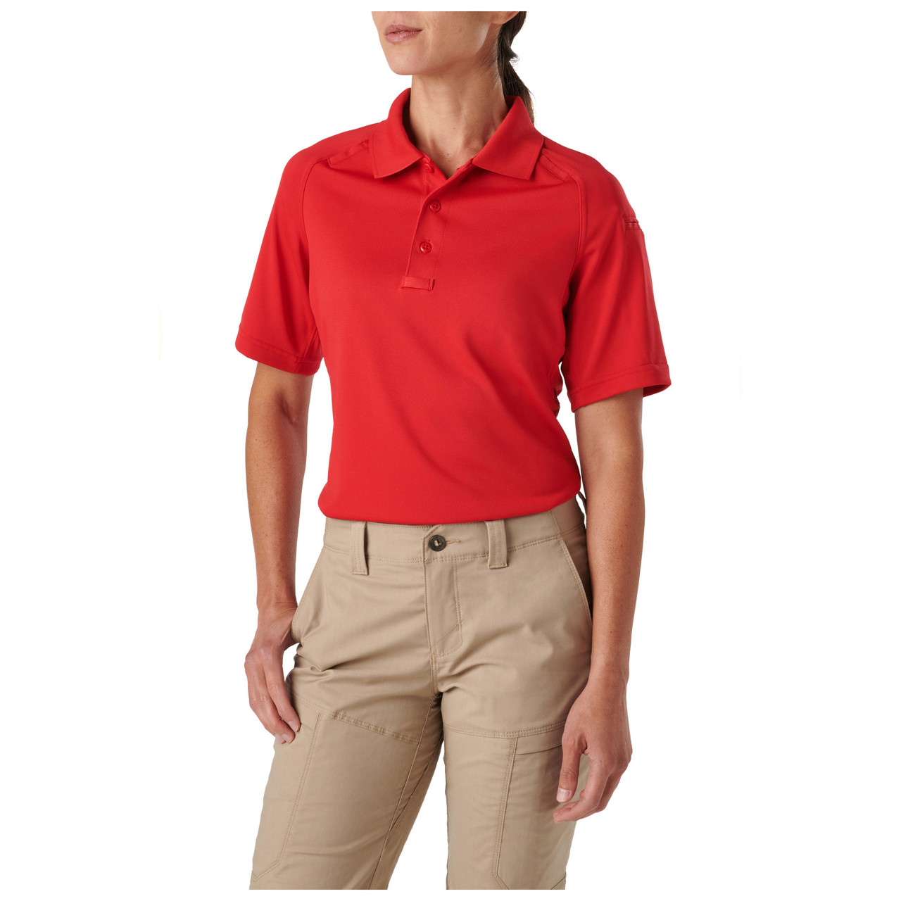 5.11 Tactical Professional Long-Sleeve Polo - Range Red