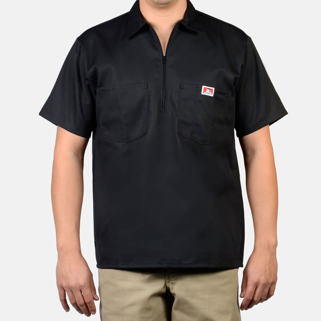 Ben Davis | Short Sleeve Solid 1/2 Zip Shirt