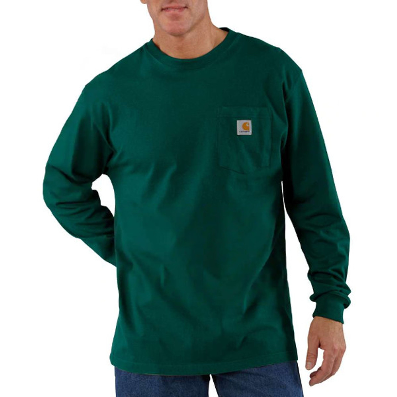 Tシャツ・カットソー US CARHARTT LOOSE FIT HEAVYWEIGHT POKET LONG SLEEVE T-SHIRT Carhartt | Loose Fit Heavyweight Long-Sleeve Pocket T-Shirt