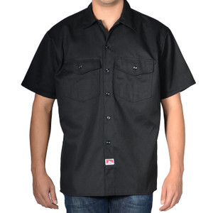 Ben Davis Short Sleeve Solid 1 2 Zip Shirt