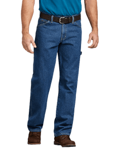 William Dickie Relaxed Fit Carpenter Denim Jeans, Stonewashed Indigo Blue William Dickie Relaxed Fit Carpenter Denim Jeans, Stonewashed Indigo Blue