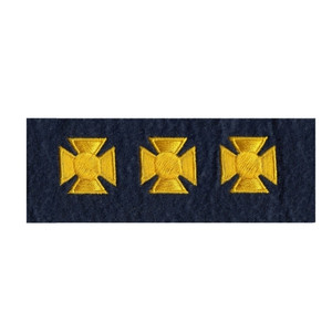 Emblem Enterprises Maltese Cross 3/4" Gold/Dark Navy Emblem Enterprises Maltese Cross 3/4" Gold/Dark Navy