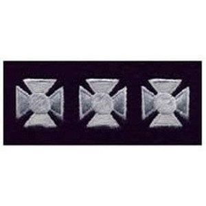 Emblem Enterprises Maltese Cross 3/4" Silver/Dark Navy Emblem Enterprises Maltese Cross 3/4" Silver/Dark Navy